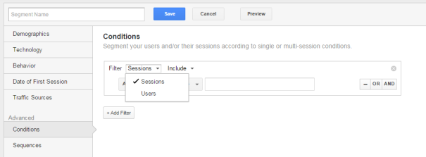 Advanced Segments   Google Analytics